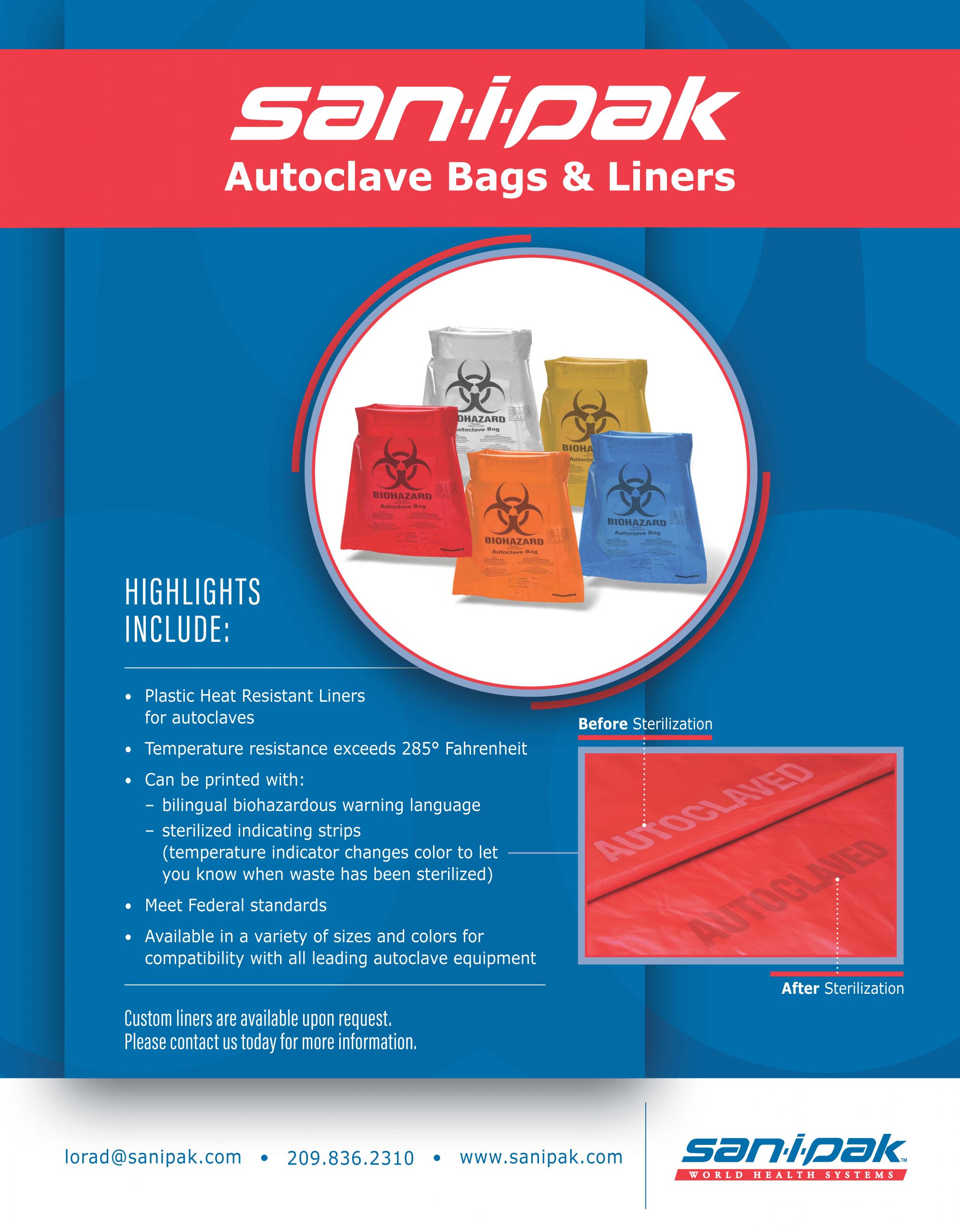 AUTOCLAVE BAGS - Seroat International Inc.